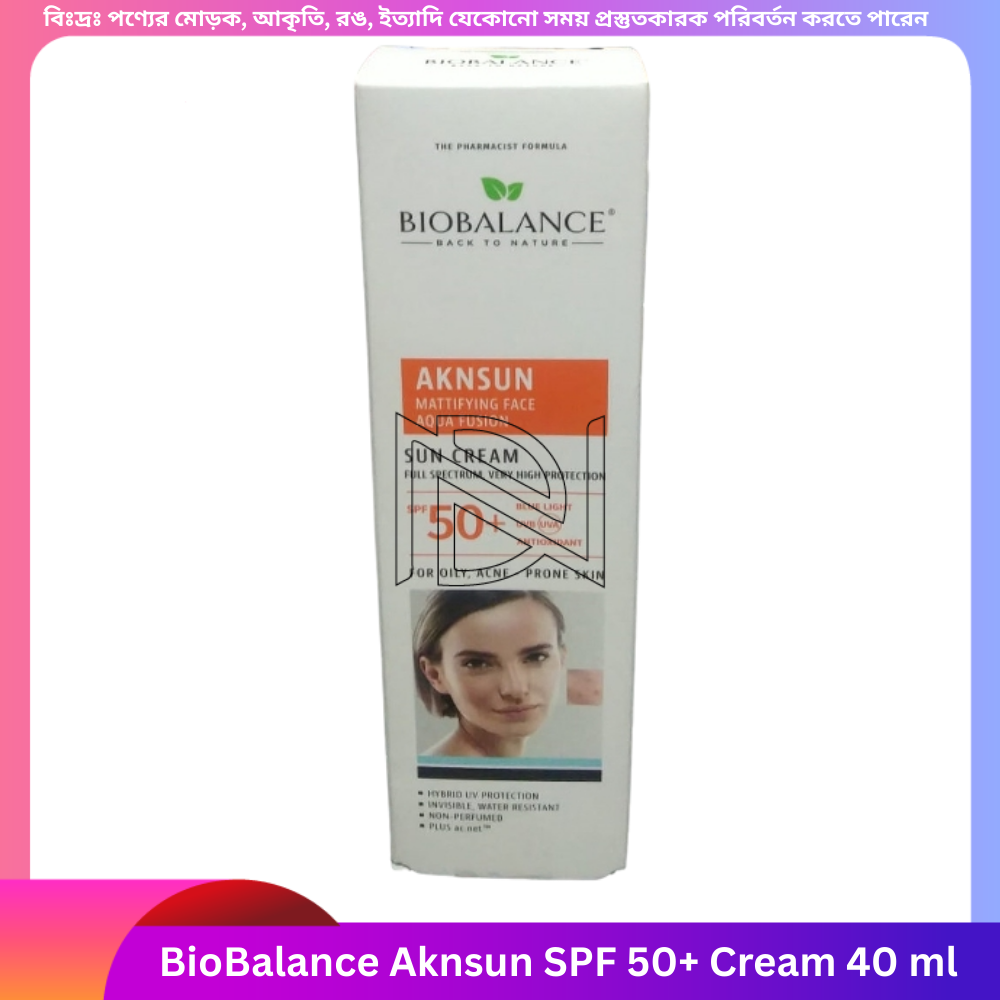 BioBalance Aknsun SPF 50+ Cream 40 ml