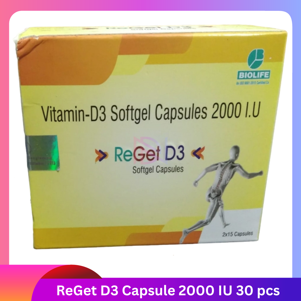 ReGet D3 Capsule 2000 IU 30 pcs